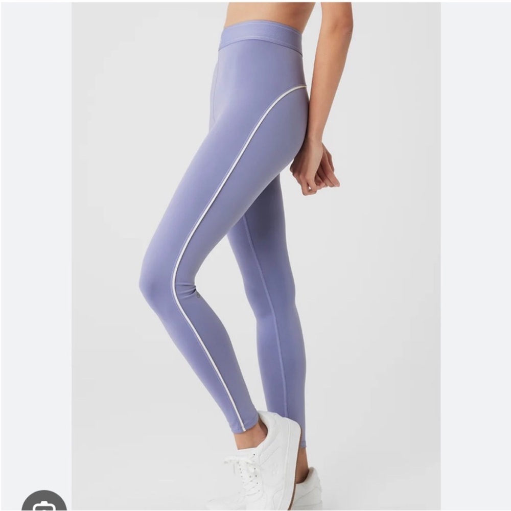 Alo Yoga Airlift Suit Up In Lilac Purple Blue Leggings Women’s Size S